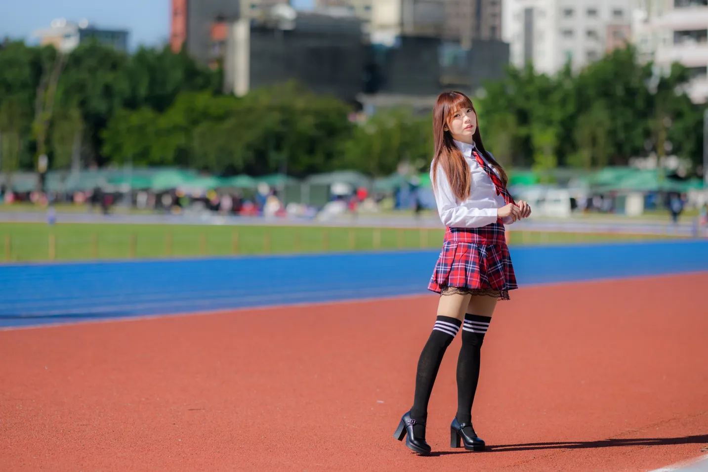 [Mzsock] NO.233 Student uniform high heels street photography#[105P]-6