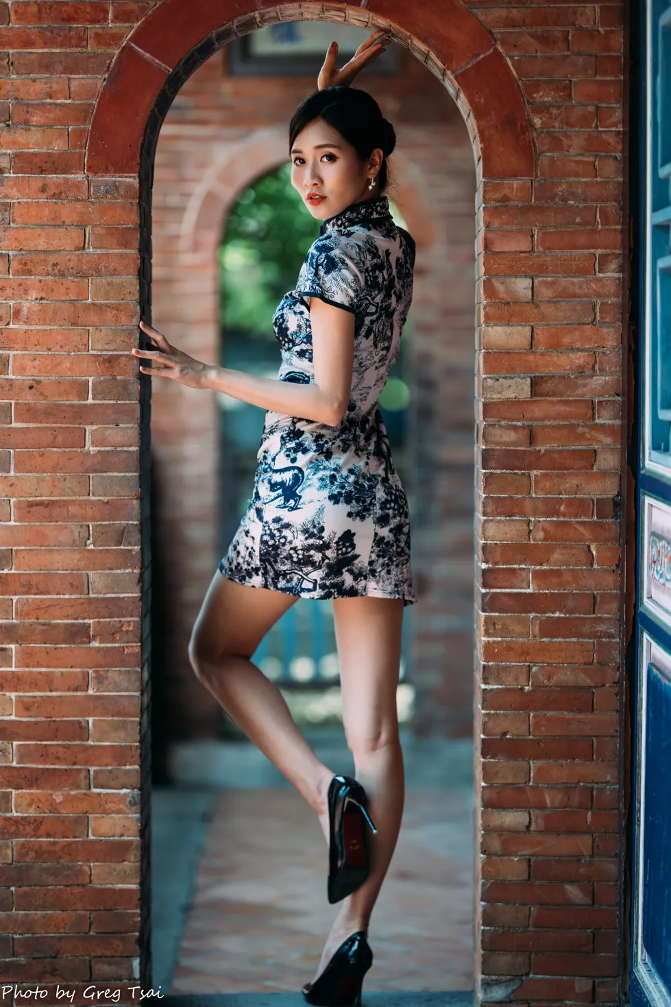 [Mzsock] NO.151 Zhang Jun short cheongsam, stockings, high heels and beautiful legs street photography#[54P]-27